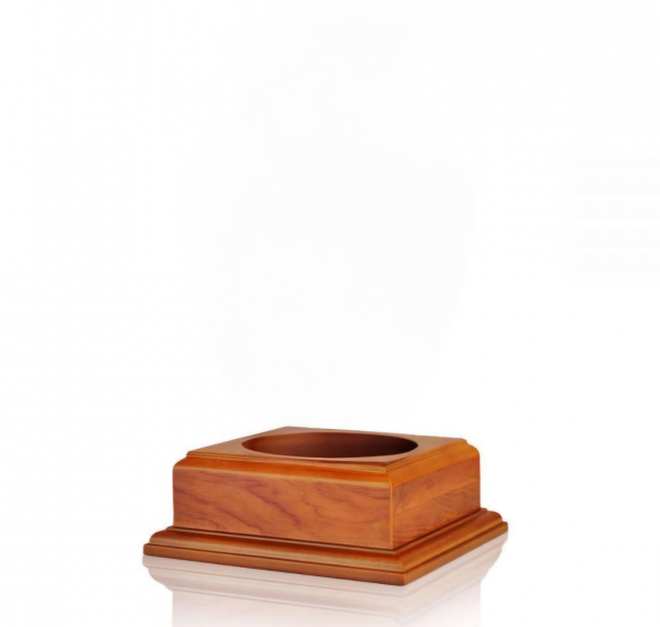 Black Floral Adult Brass Urn